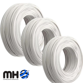 CABLE TIPO BAJO GOMA BLANCO NORMA 2*1