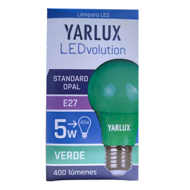 LAMP A60 LED 5W VERDE E27