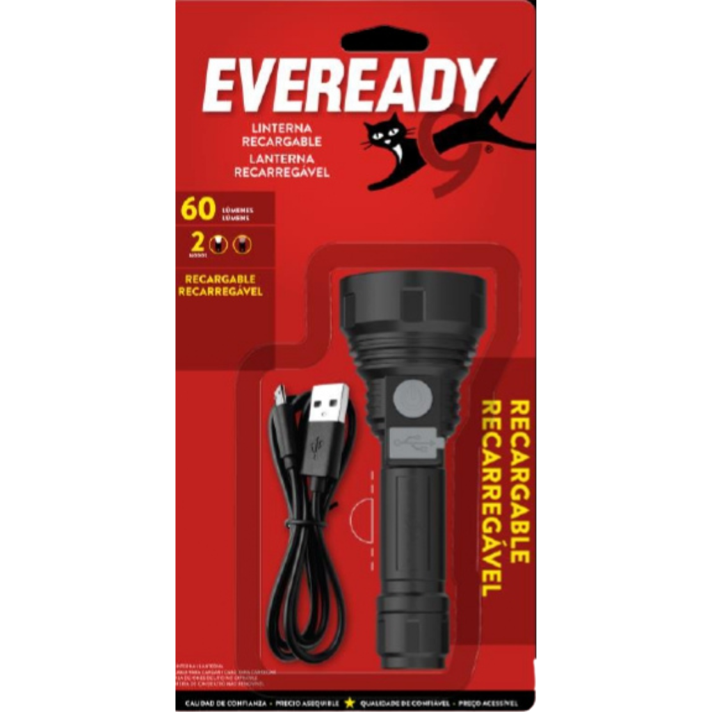 LINTERNA RECARGABLE USB CHICA EVR